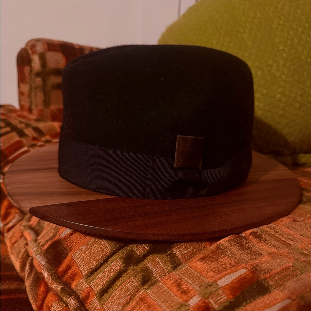 Jax Black 100% Wool Hat - Picture 5 of 5